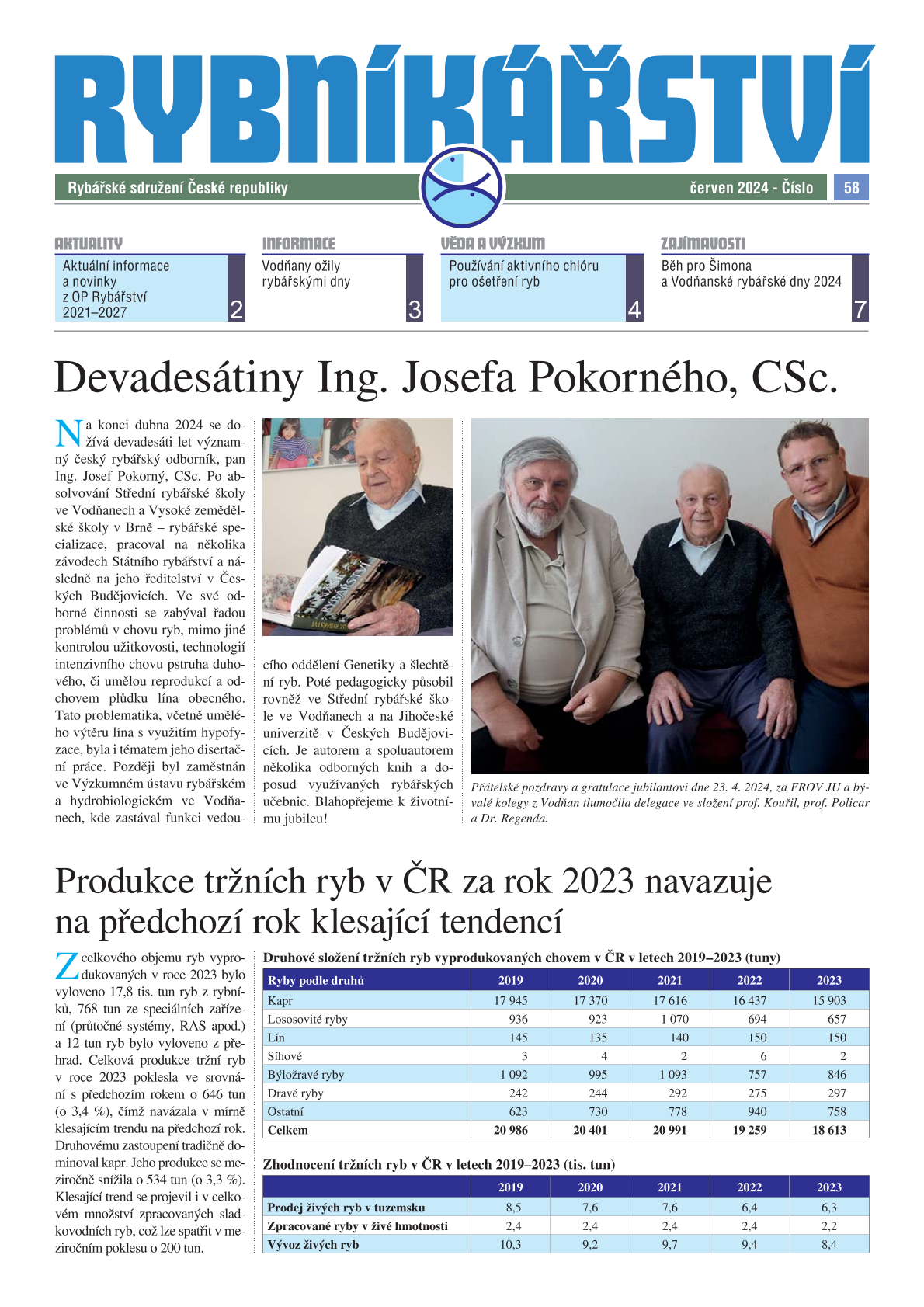Rybníkářství 58. číslo, červen 2024